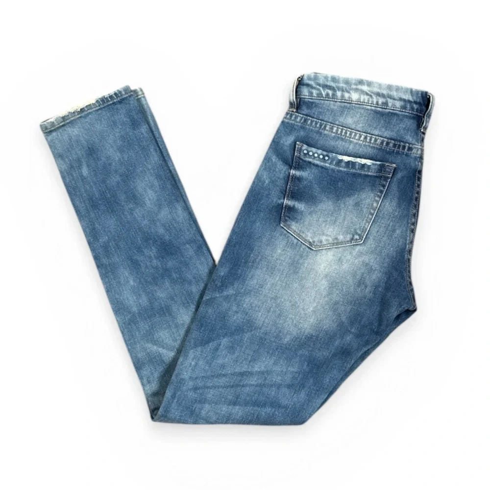 BLANKNYC SKINNY CLASSIQUE DISTRESSED LIGHT WASH CLASSIC DENIM JEANS **NWT**